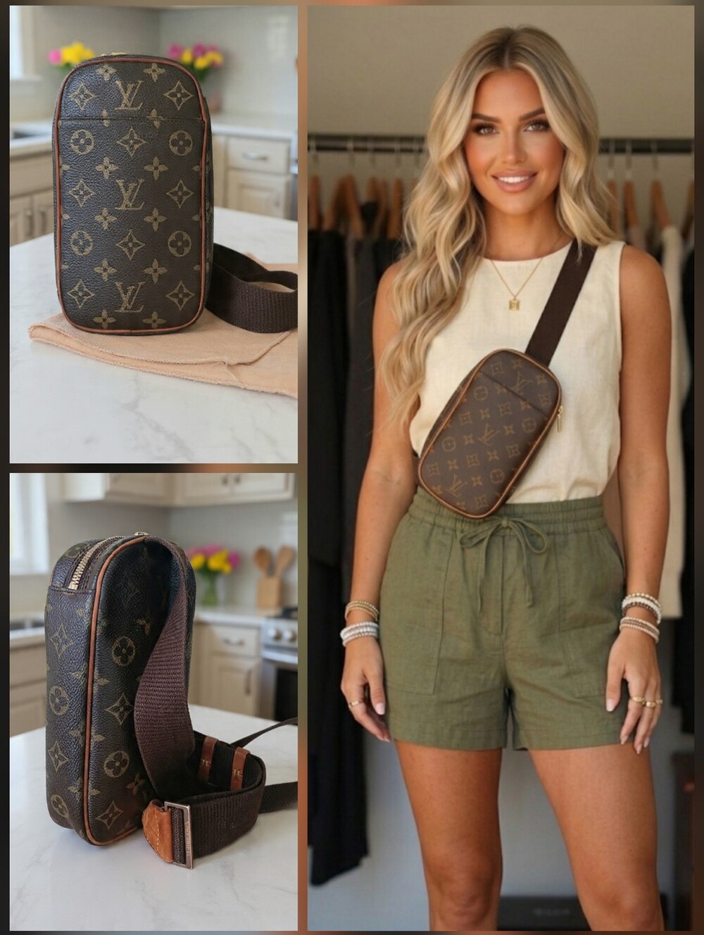 Louis Vuitton Vintage Pochette Gange Monogram Bumbag ✨ COA